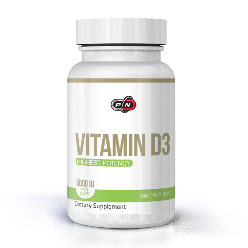 Pure Nutrition - ВИТАМИН D3 5000 IU - 100 капсули